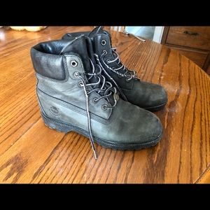 Waterproof Timberlands, used. Size 7.5.